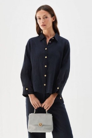 Busnel Marine Bluser Nenne Linen Blouse 2601001616