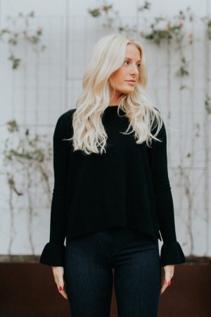 Ella&il Sort 'Tiril Wool Sweater' Genser