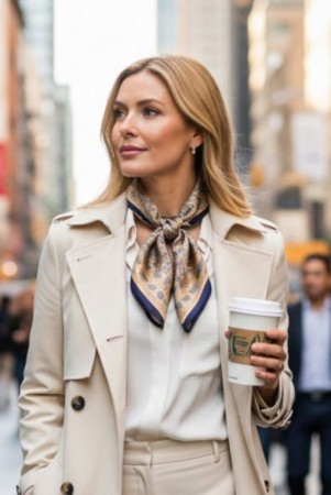 Endless Sand mønstret skjerf