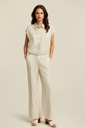 Beaumont Kitt matt sateng bamboo/viskose 'James' vid dressbukse