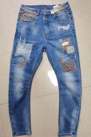 Cabana Living 'DY-712 Leo Patch' light blue jeans