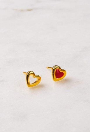 Enamel Copenhagen Hjerteøredobber 'Stud heart'