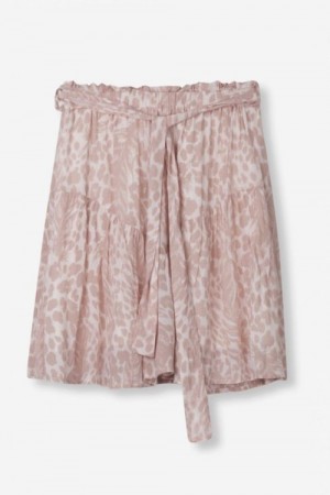 Alix The Label Rosa 'Feather Animal' vippeskjørt