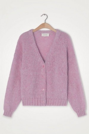 American Vintage Prunelle chine 'Vog18a' alpakka/mohair cardigan