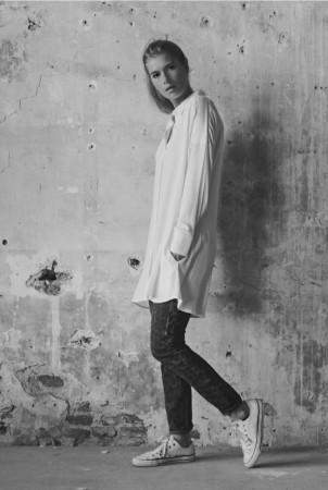 Alix The Label Storskjorte - naturhvit