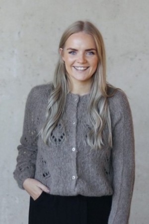 Gai + Lisva Hazy brown 'Pernille' alpakkamix cardigan