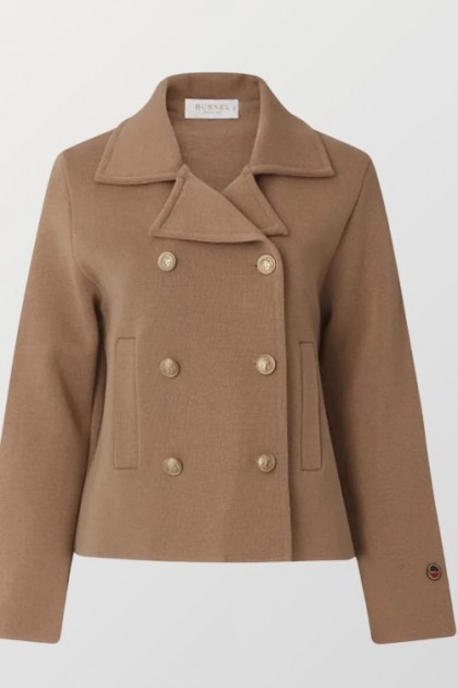 Busnel Salty caramel 100% ull dobbelstrikket 'Indra Jacket' med